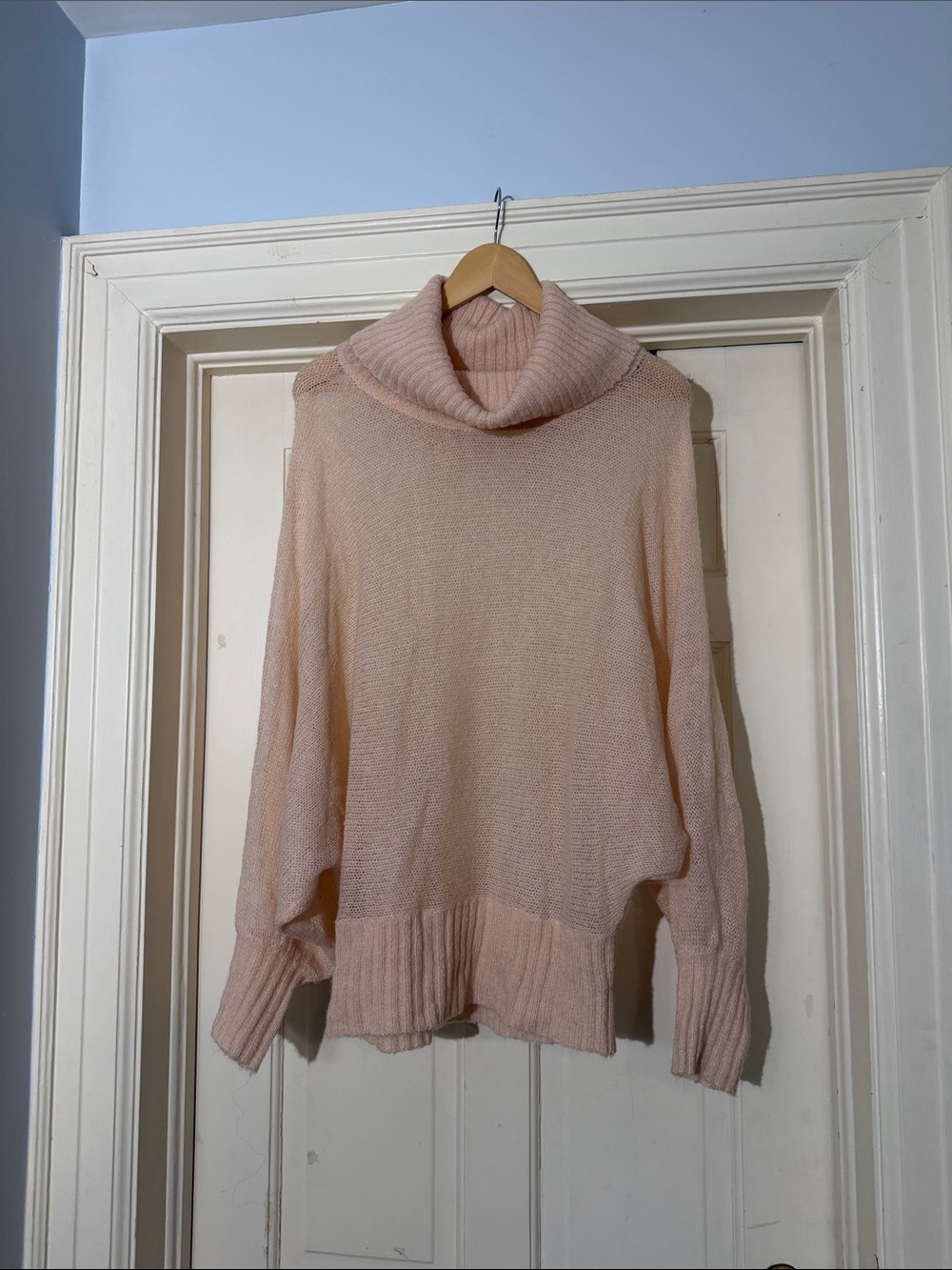 Bebe Cozy Women's Turtleneck Sweater - Blush Pink